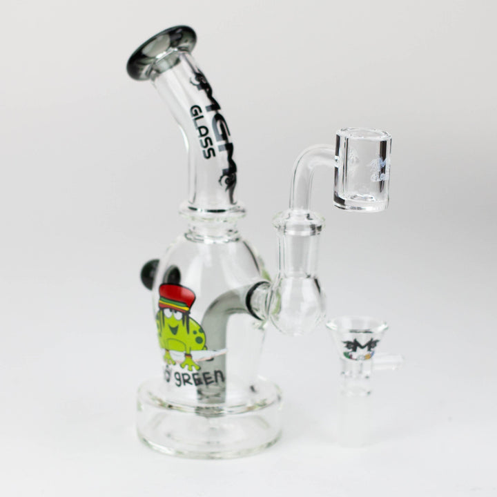 MGM Glass 2 in 1 bubbler with Graphic 6.5"_7