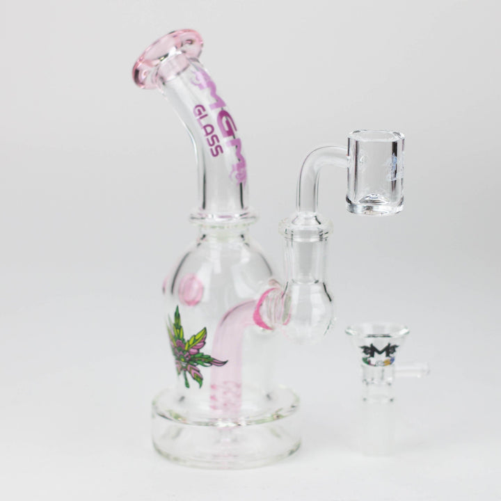 MGM Glass 2 in 1 bubbler with Graphic 6.5"_8