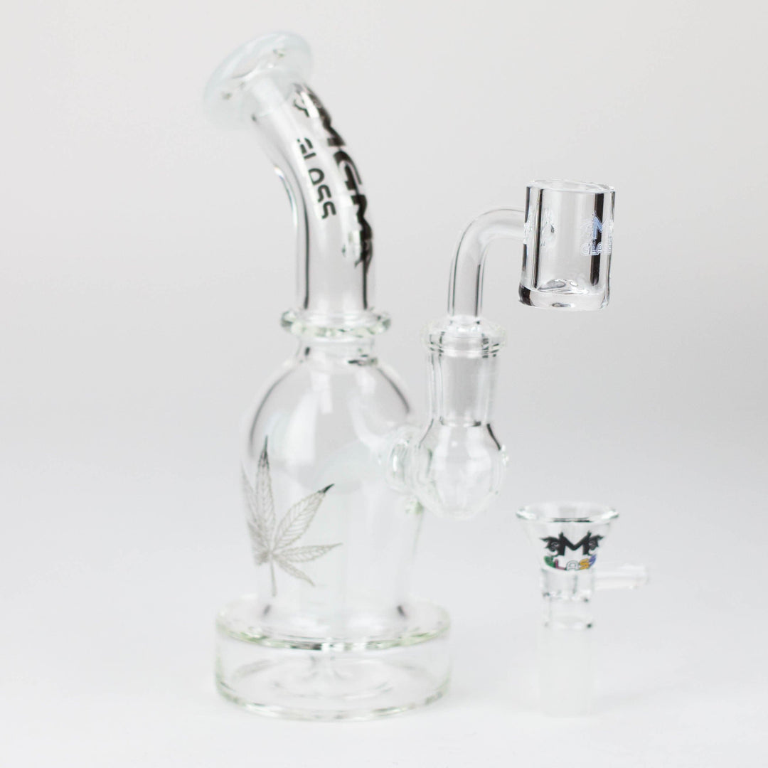 MGM Glass 2 in 1 bubbler with Graphic 6.5"_9