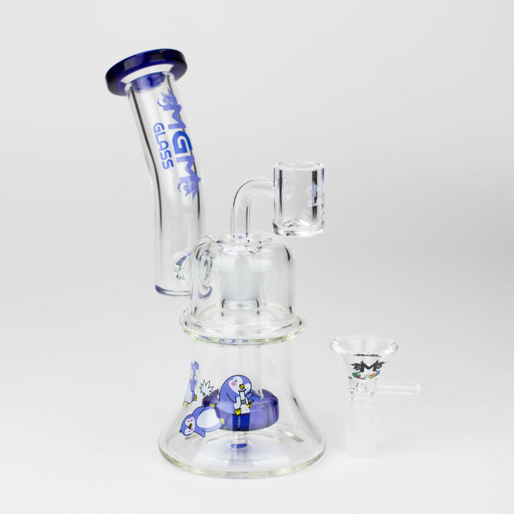 MGM Glass 2 in 1 bubbler with graphic 6.9"_7