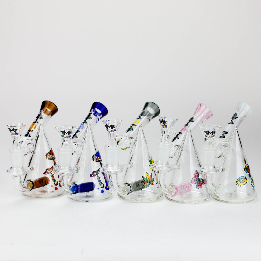 MGM Glass 2 in 1 bubbler with Graphic 4.5"_6