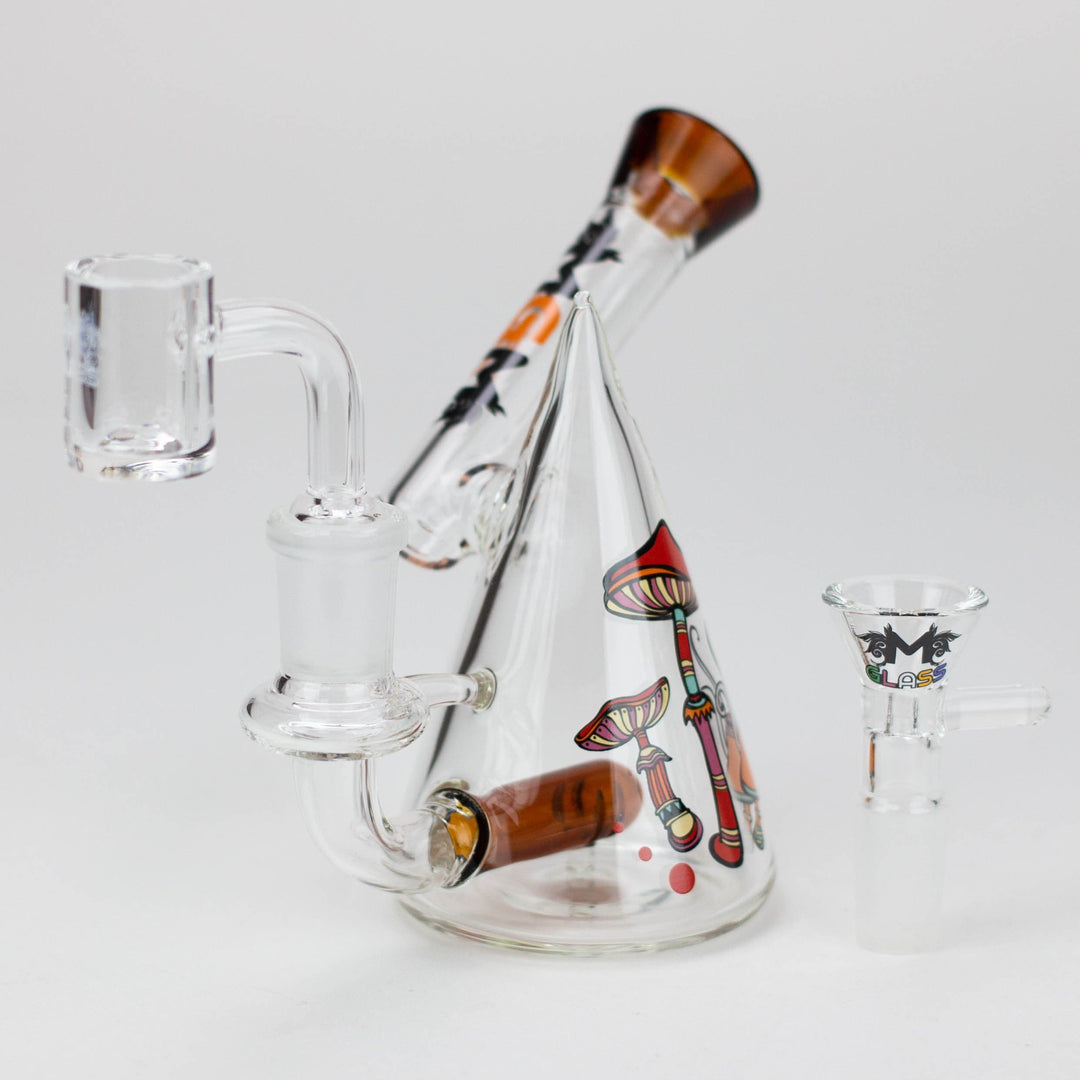 MGM Glass 2 in 1 bubbler with Graphic 4.5"_7