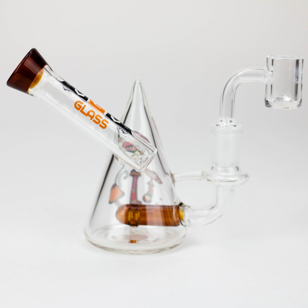MGM Glass 2 in 1 bubbler with Graphic 4.5"_1