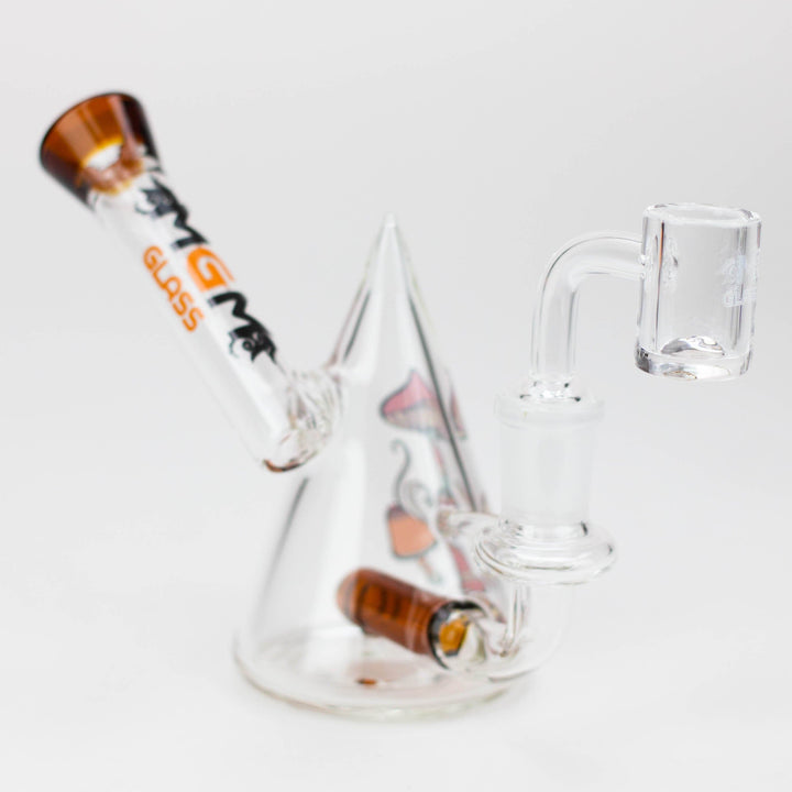 MGM Glass 2 in 1 bubbler with Graphic 4.5"_2