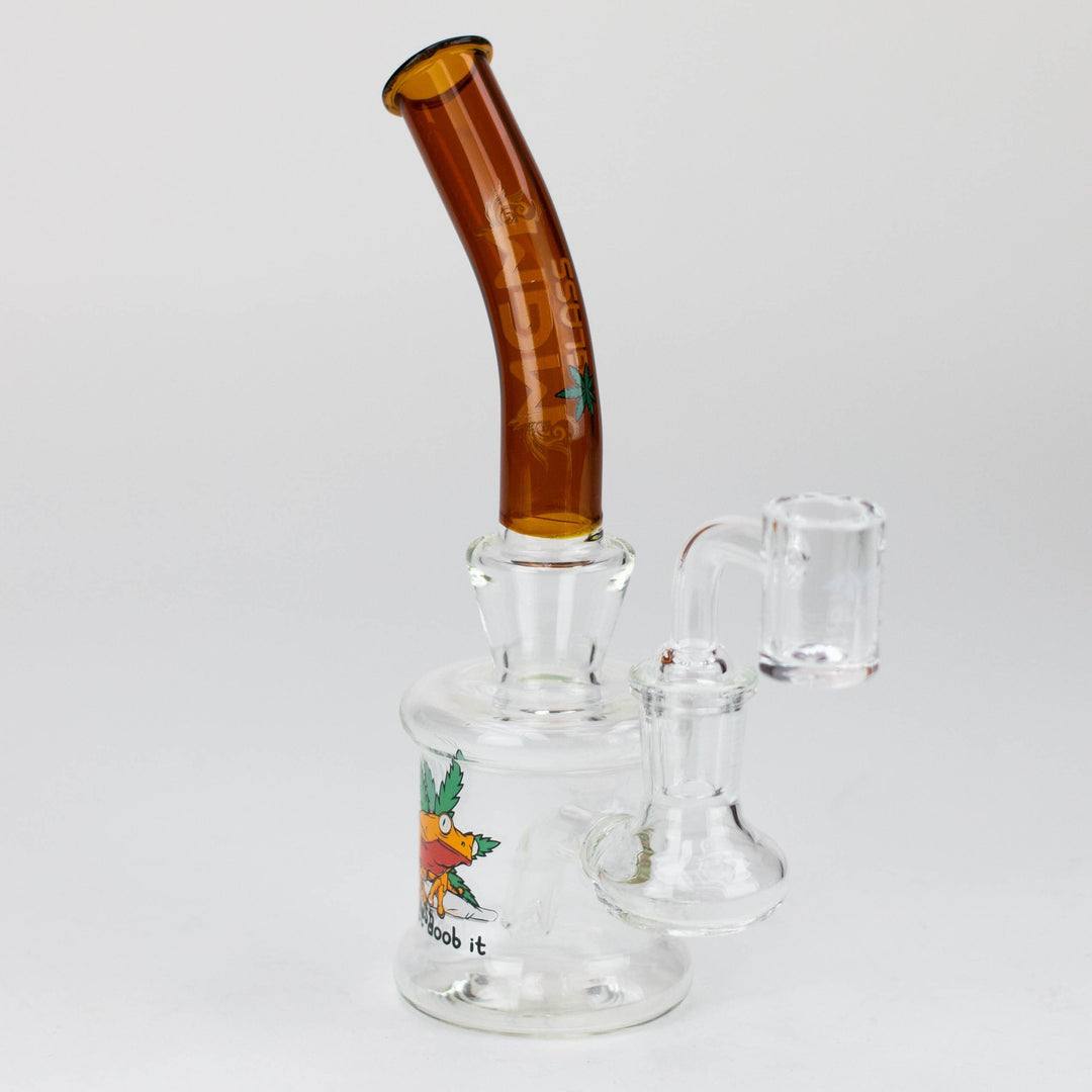 MGM Glass 2 in 1 bubbler with logo 6.7"_11