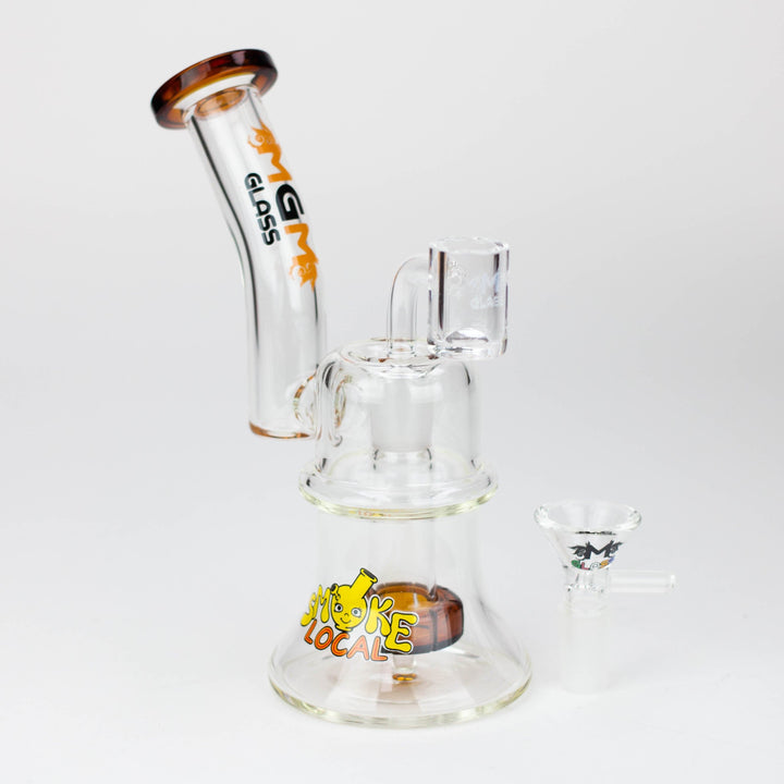 MGM Glass 2 in 1 bubbler with graphic 6.9"_6