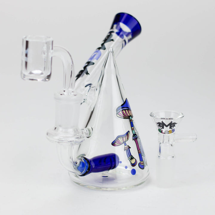 MGM Glass 2 in 1 bubbler with Graphic 4.5"_8