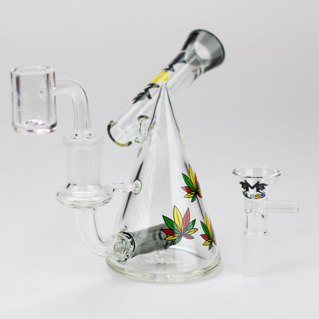 MGM Glass 2 in 1 bubbler with Graphic 4.5"_9