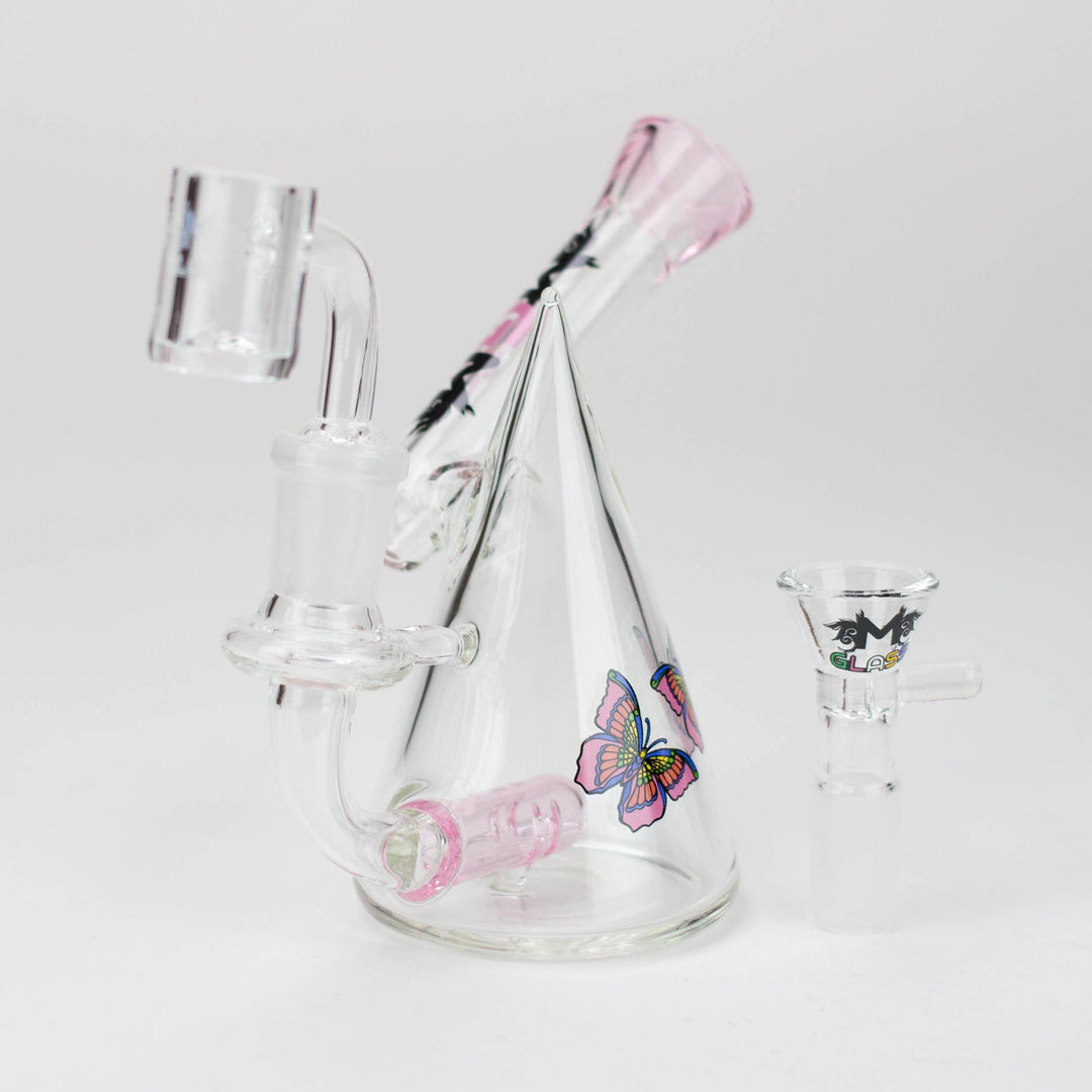 MGM Glass 2 in 1 bubbler with Graphic 4.5"_10