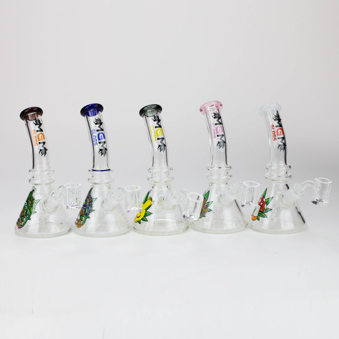 MGM Glass 2 in 1 bubbler with Graphic 6.3"_0