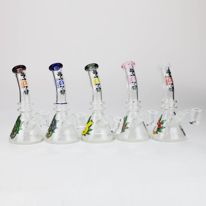 MGM Glass 2 in 1 bubbler with Graphic 6.3"_0