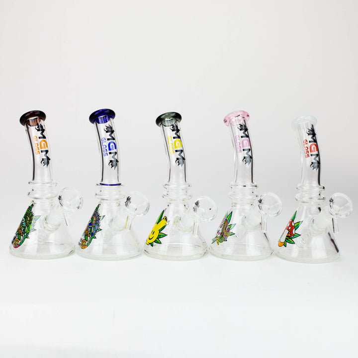 MGM Glass 2 in 1 bubbler with Graphic 6.3"_5
