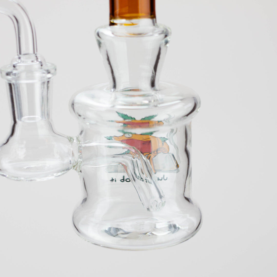 MGM Glass 2 in 1 bubbler with logo 6.7"_12