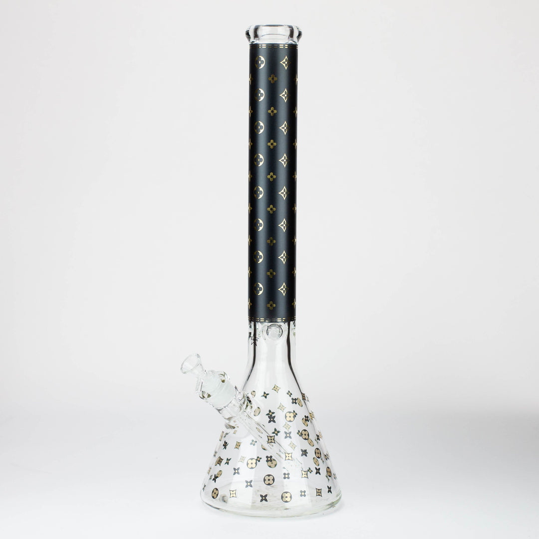 Luxury Patterned 9 mm glass water pipes 20"_6