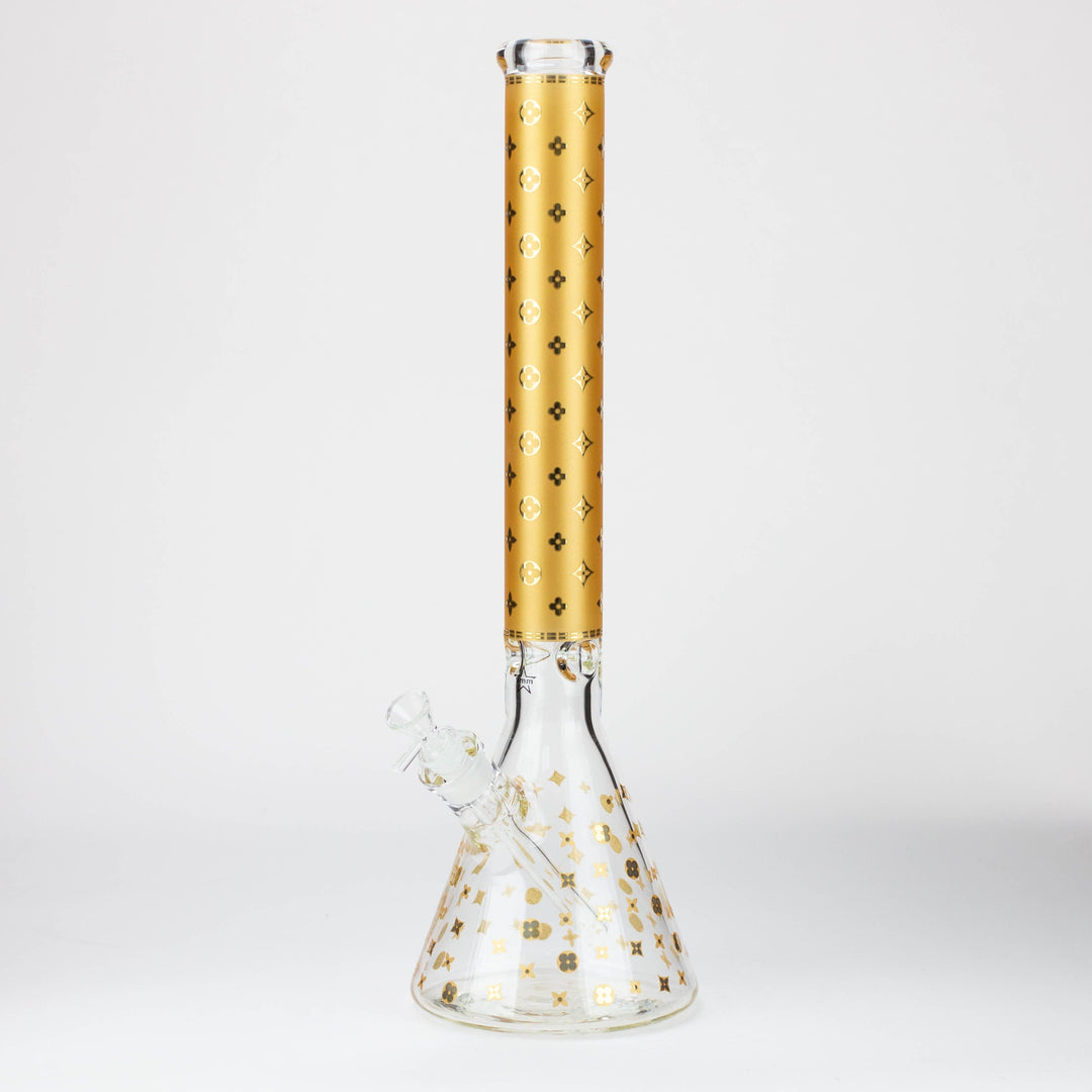 Luxury Patterned 9 mm glass water pipes 20"_8
