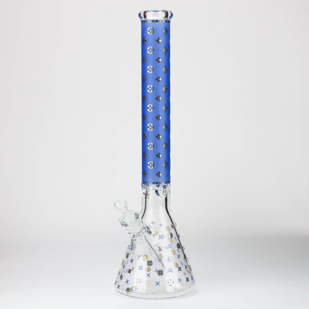 Luxury Patterned 9 mm glass water pipes 20"_7