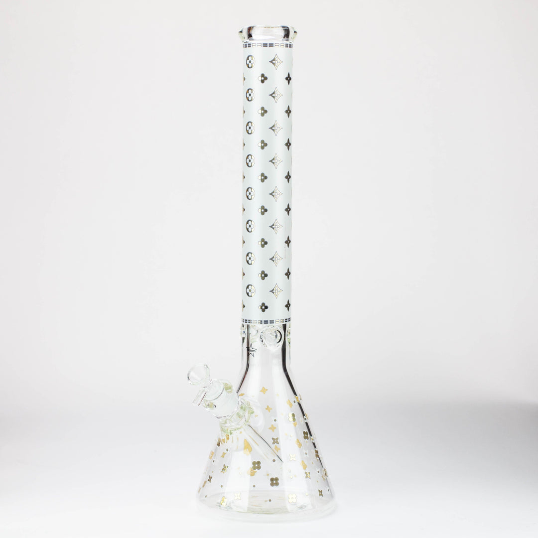 Luxury Patterned 9 mm glass water pipes 20"_10