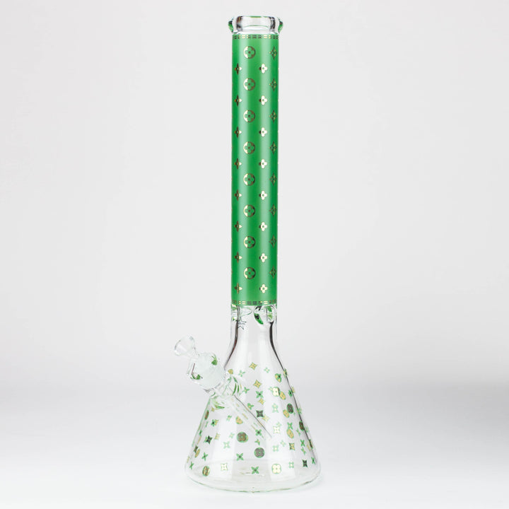Luxury Patterned 9 mm glass water pipes 20"_11