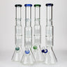 19" Dual 8 arms perc, with splash guard 7mm glass water pipes