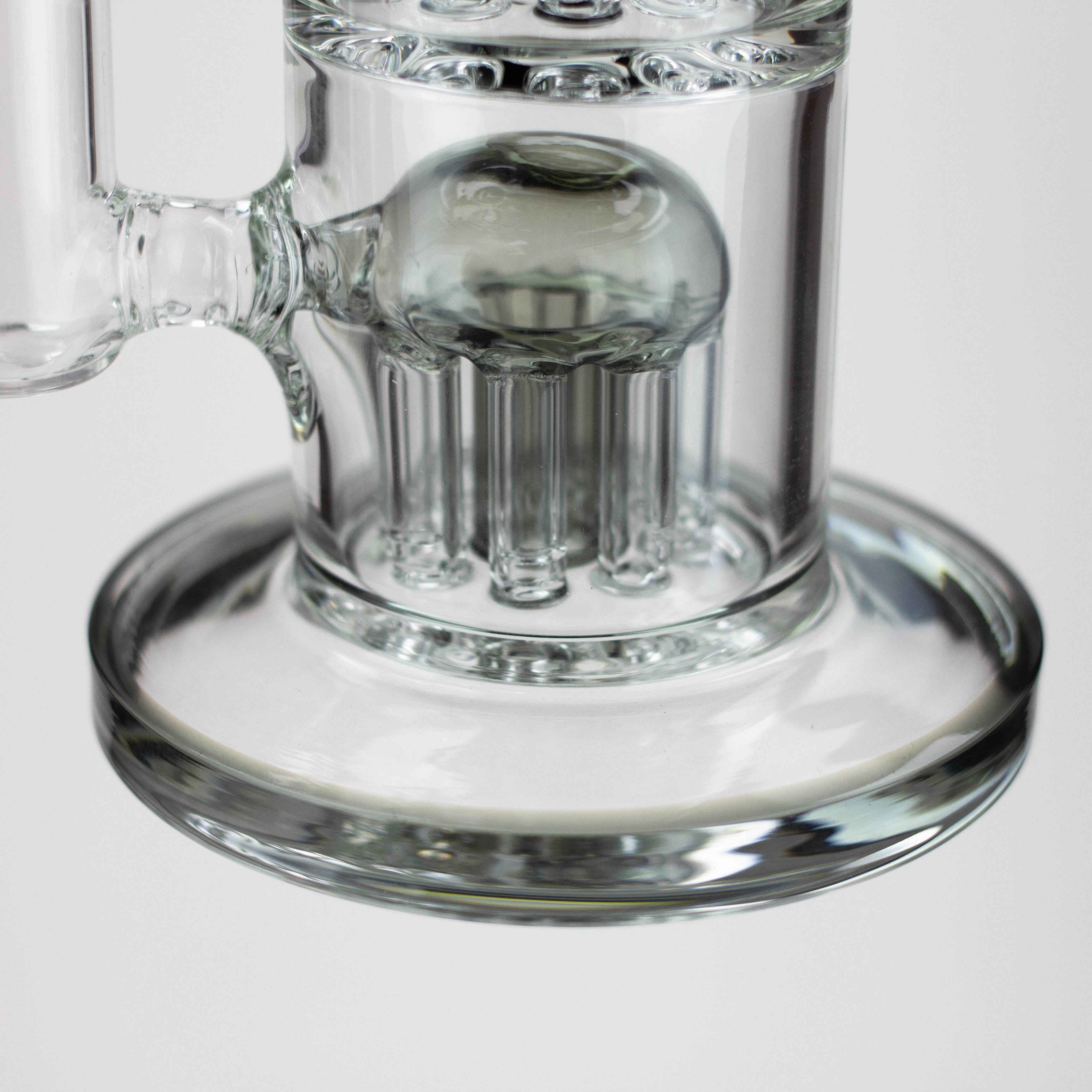 10" Glass Bubbler with dual 8 arms perc_9