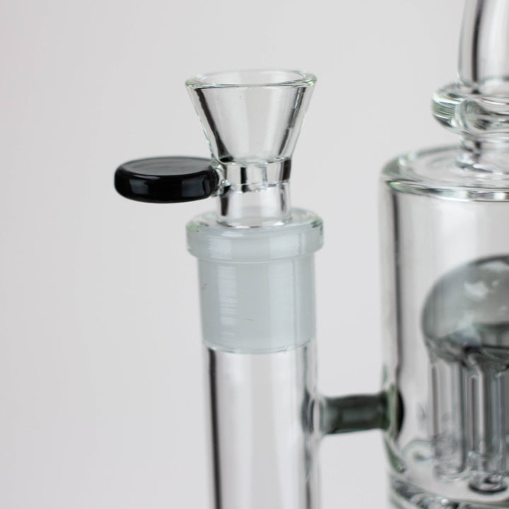 10" Glass Bubbler with dual 8 arms perc_8