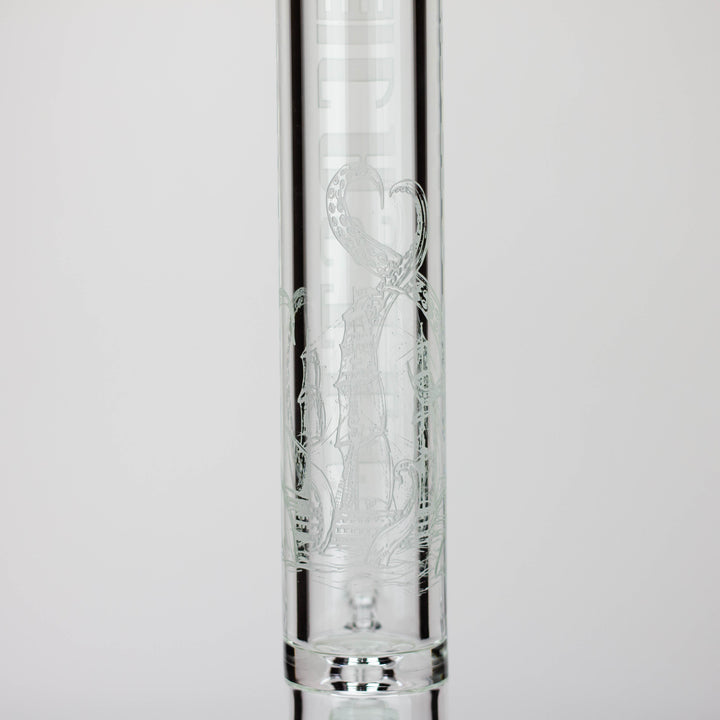 Castle Glassworks 18" laser etched Tube Beaker Water Pipes_13