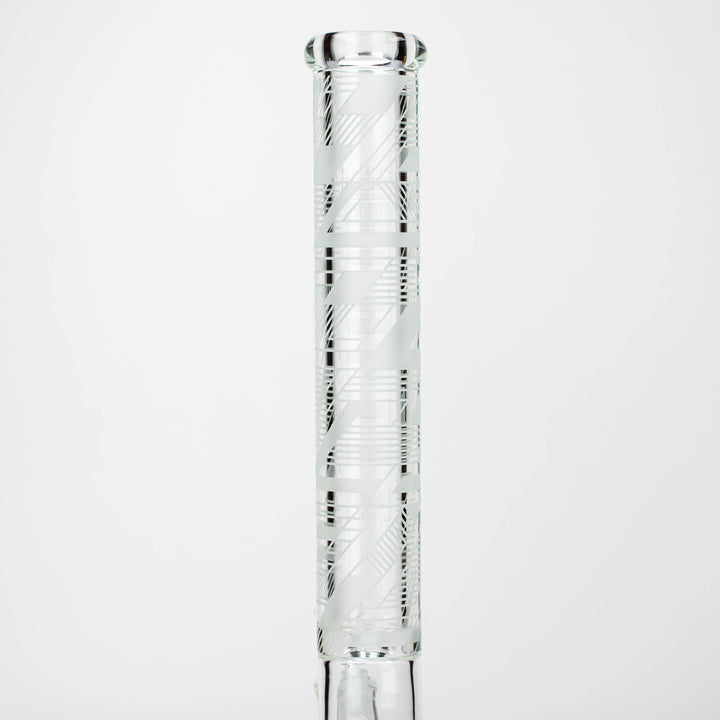 Castle Glassworks 18" laser etched Tube Beaker Water Pipes_11