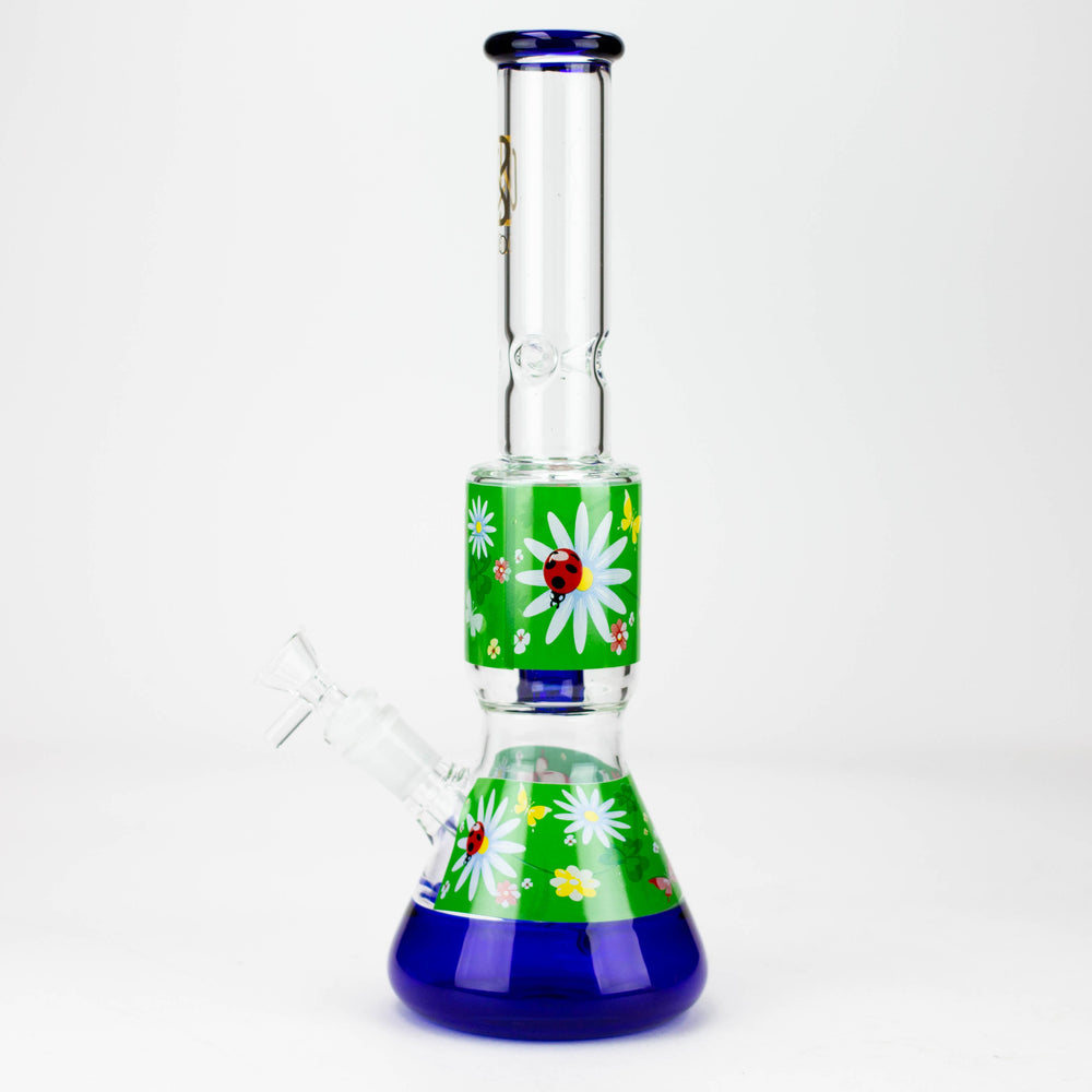 BLO 13" Flower decal glass Water Pipes_1