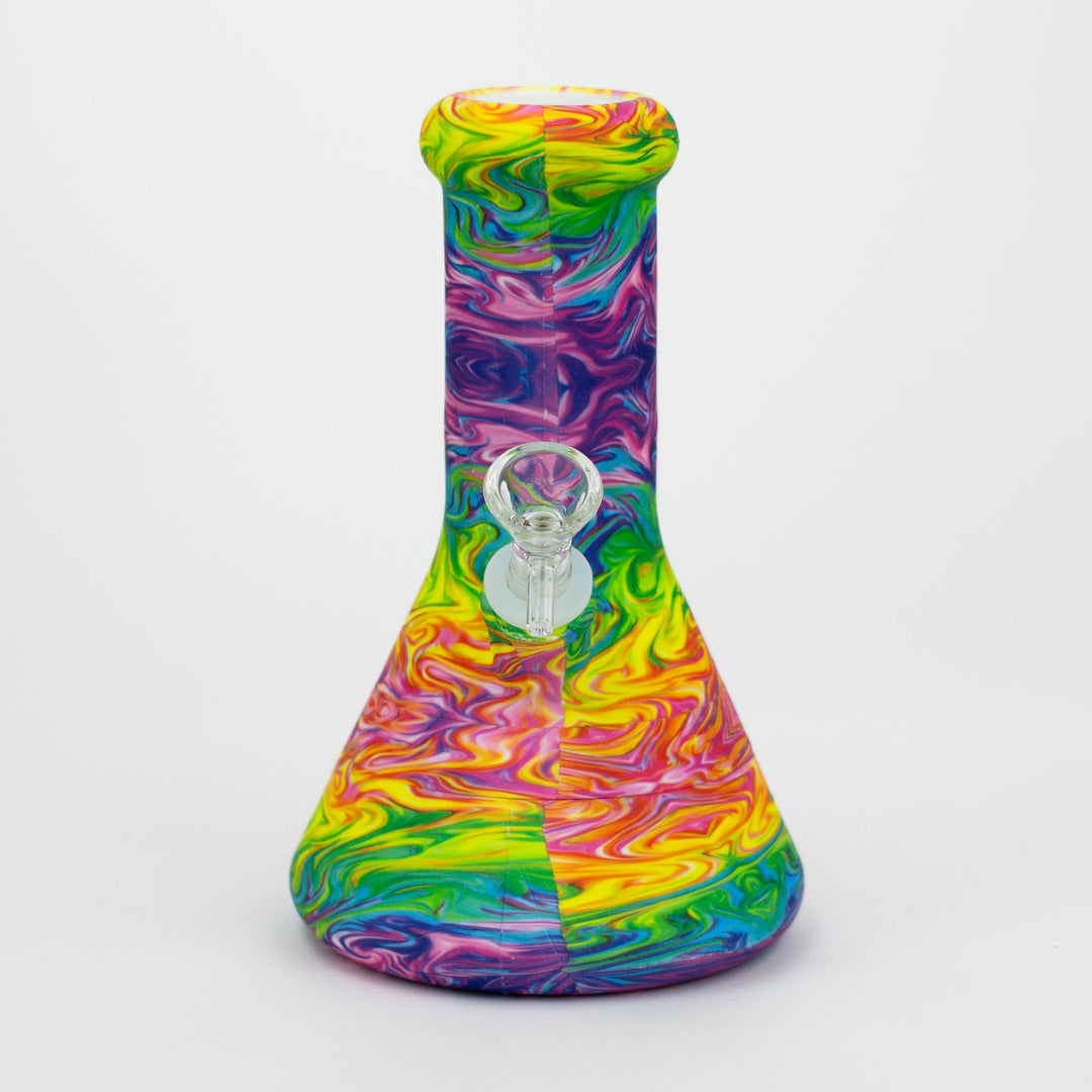 Silicone Bong With Assorted Graphics 8"_4