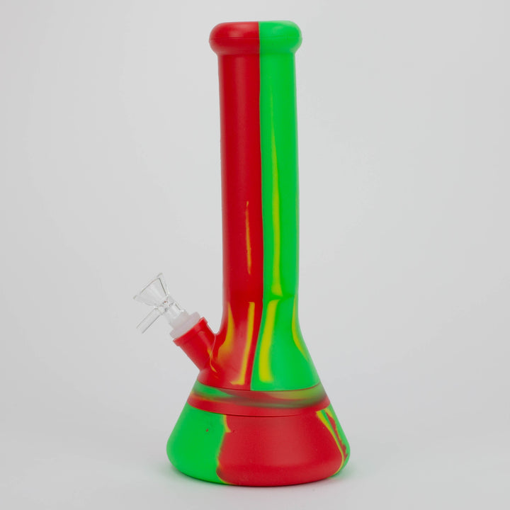 Silicone Assorted color Water Pipes 12"_3