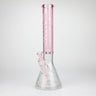 Castle Glassworks 16" Koi Fish Etched Beaker