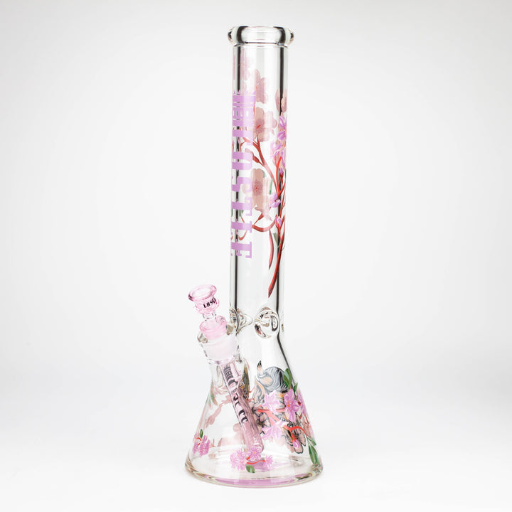 Castle Glassworks 16" Cherry Blossom Beaker_0