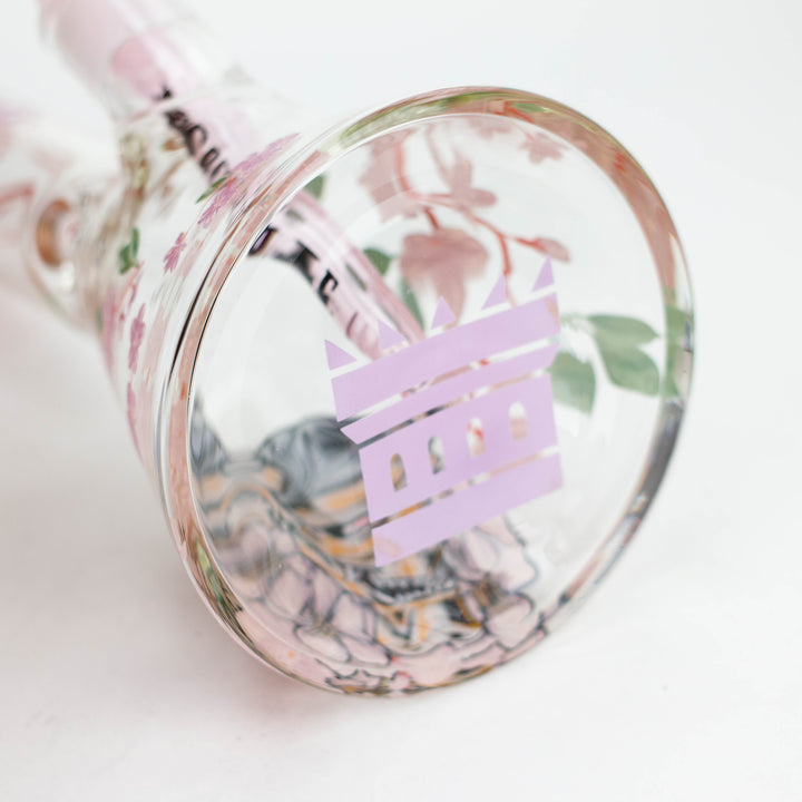 Castle Glassworks 16" Cherry Blossom Beaker_1