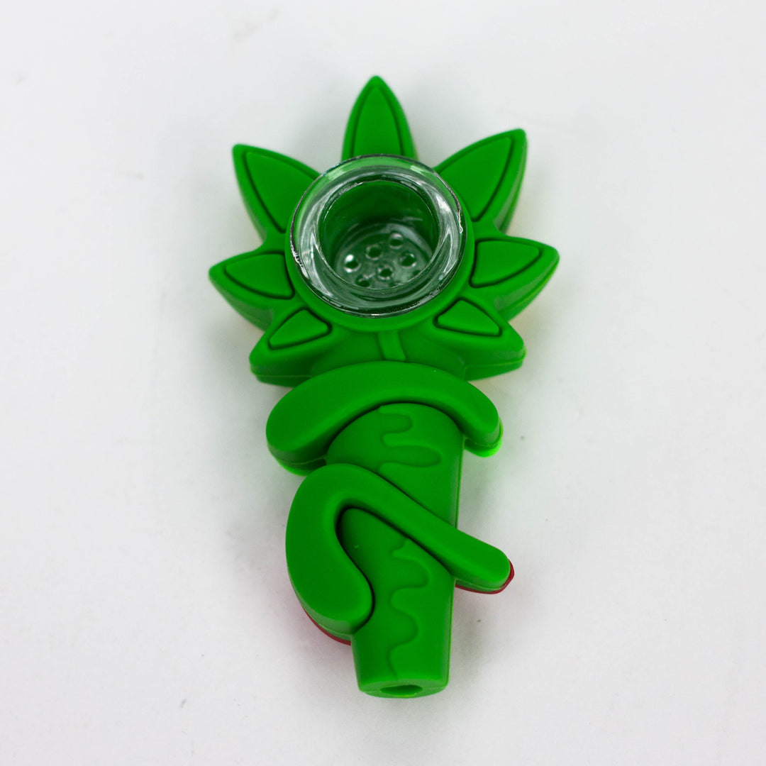 3" 710  marijuana Leaf Hand Pipes-Assorted_4