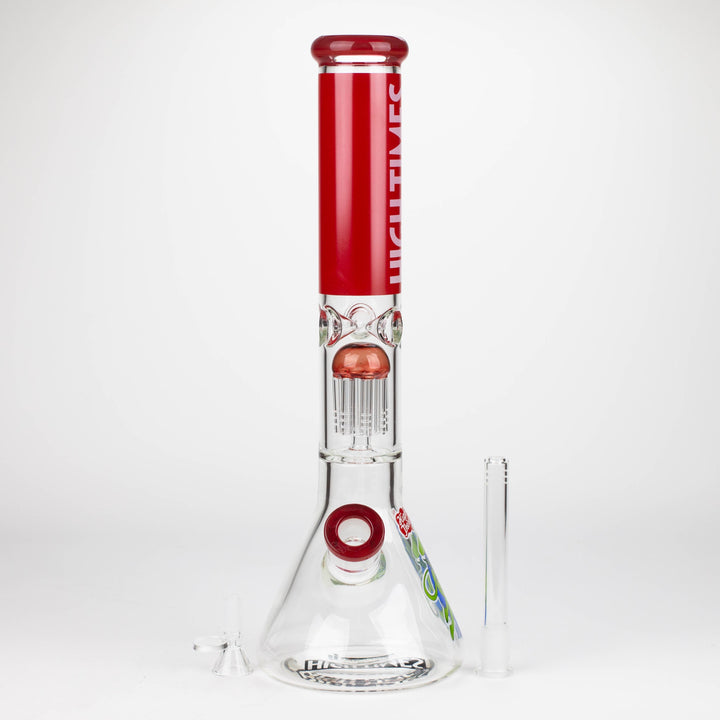 Infyniti High Times 16" 7 mm classic beaker water pipes with tree arm percolator_2
