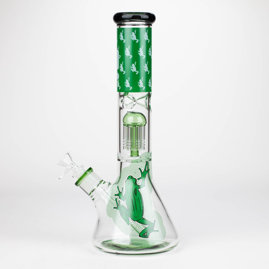 Infyniti Untamed 14" 7 mm classic beaker water pipes - Green Frog_4