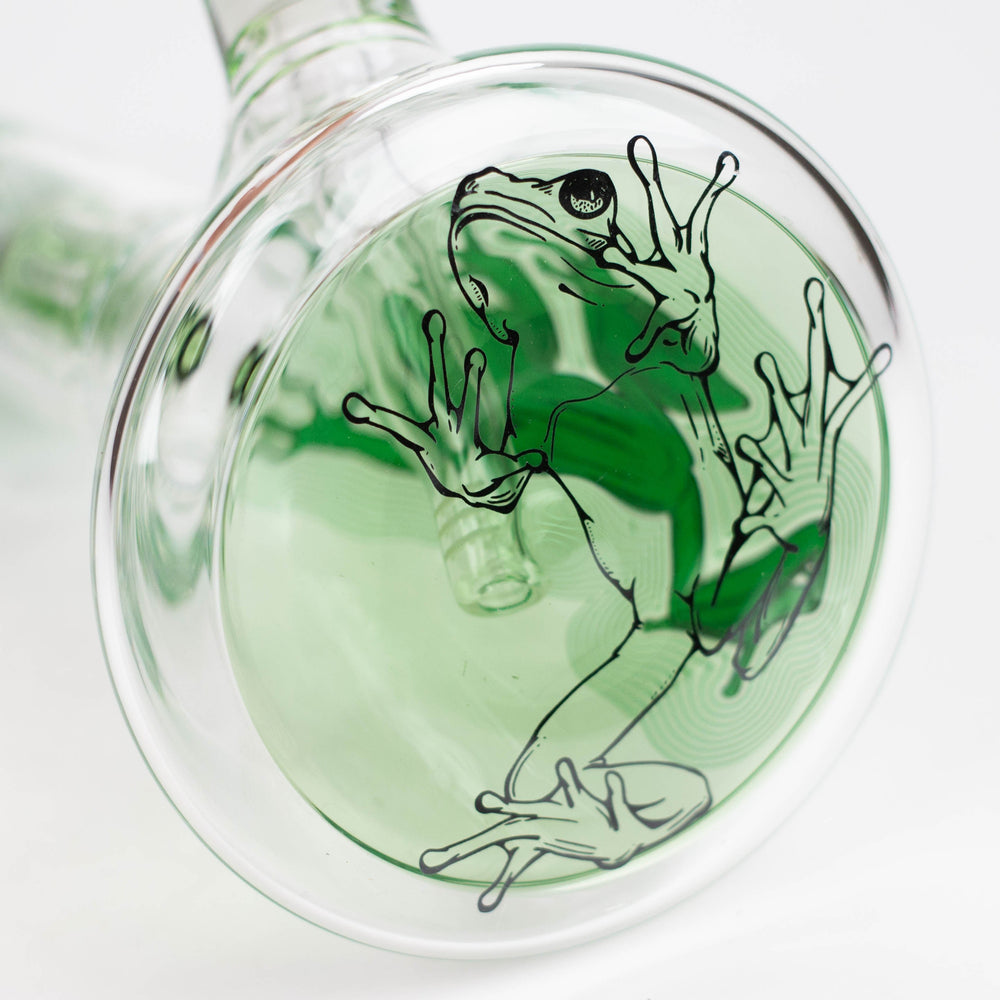 Infyniti Untamed 14" 7 mm classic beaker water pipes - Green Frog_1