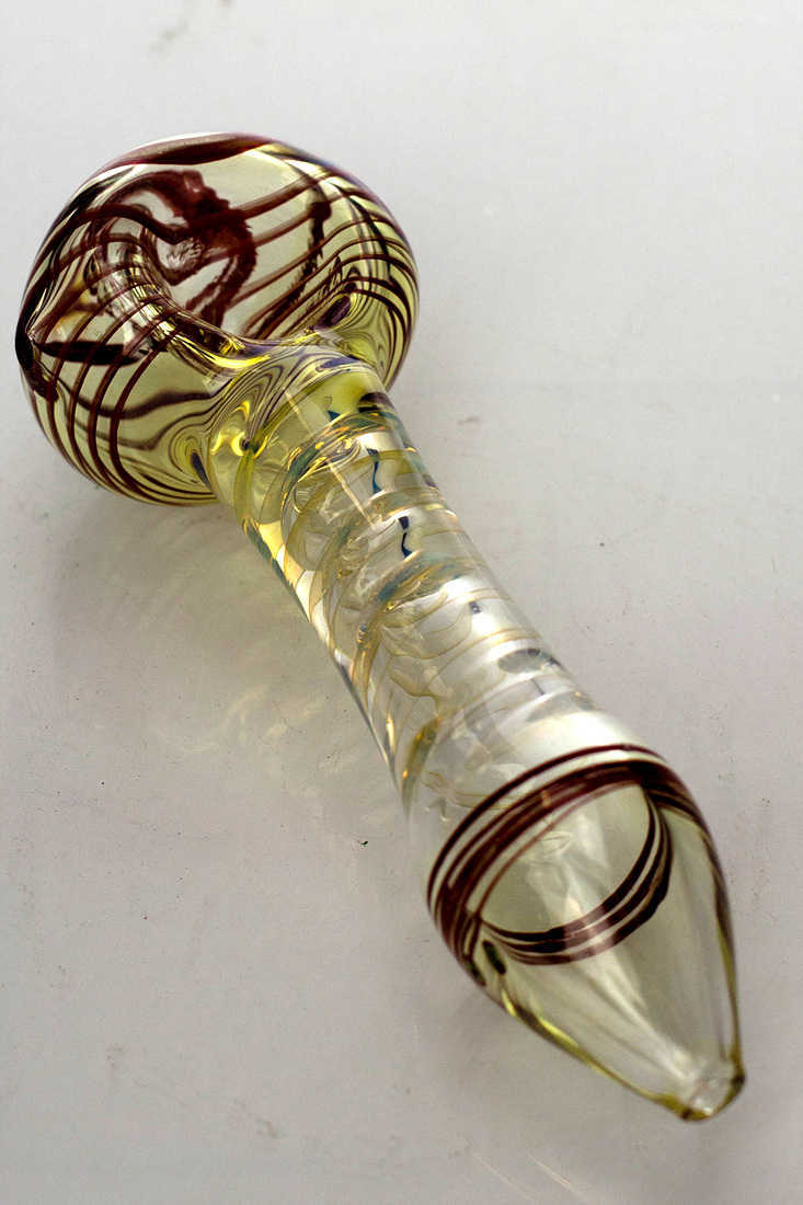 Changing colors spiral glass hand pipe_2