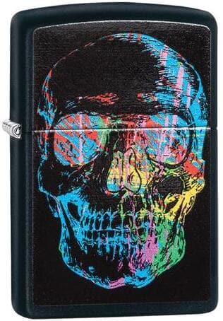 Zippo colourful skull_1
