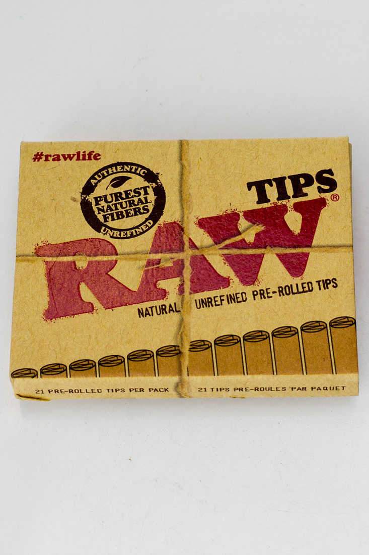 Raw Rolling paper pre-rolled filter tips