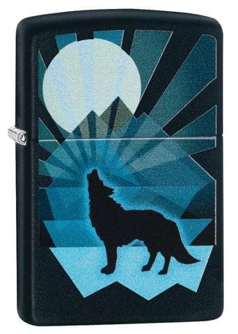 Zippo wolf and moon_1
