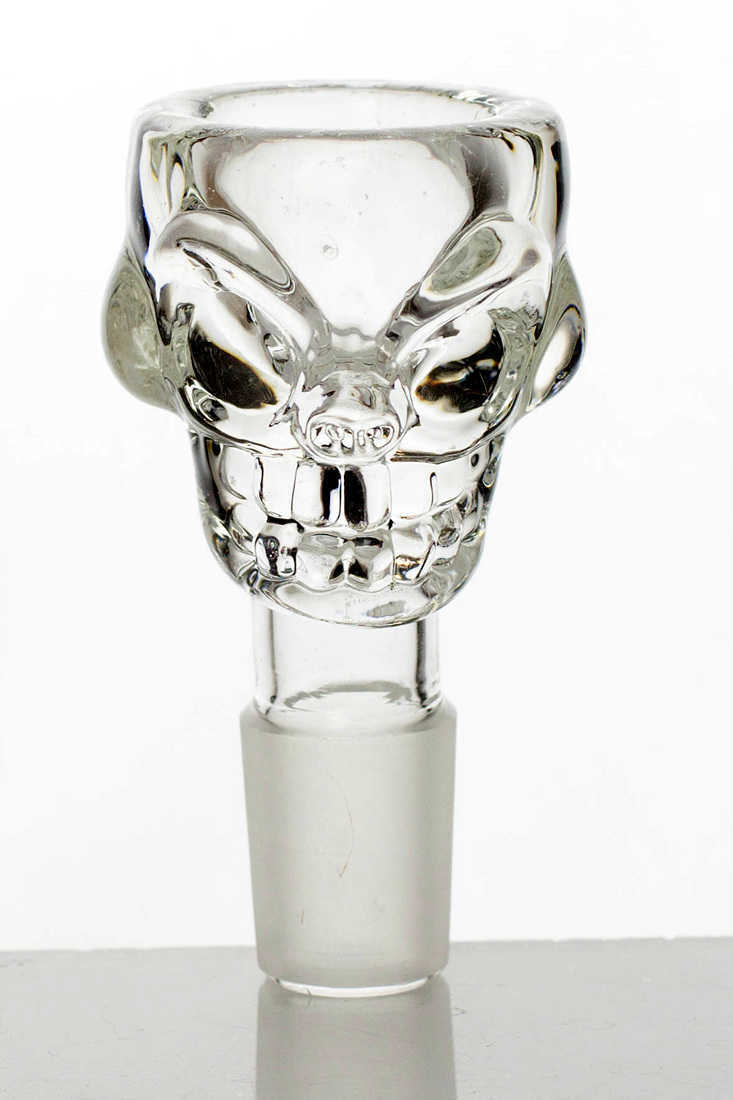 Skull shape glass large bowl_2