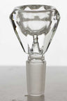 Diamond cutting shape glass bowl