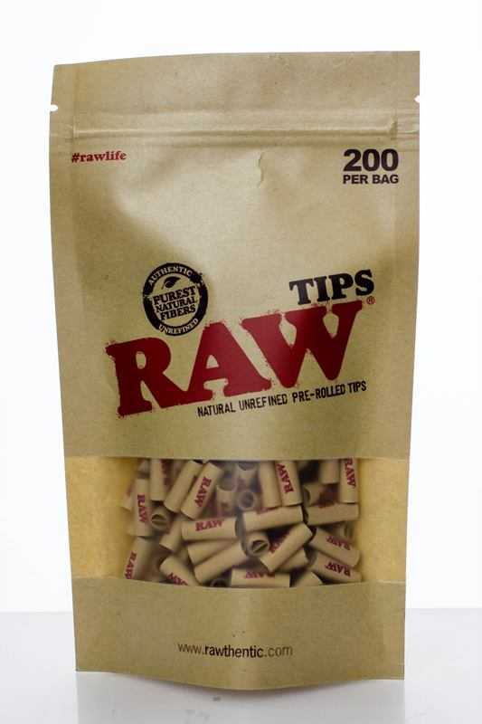 Raw Rolling paper pre-rolled filter tips 200