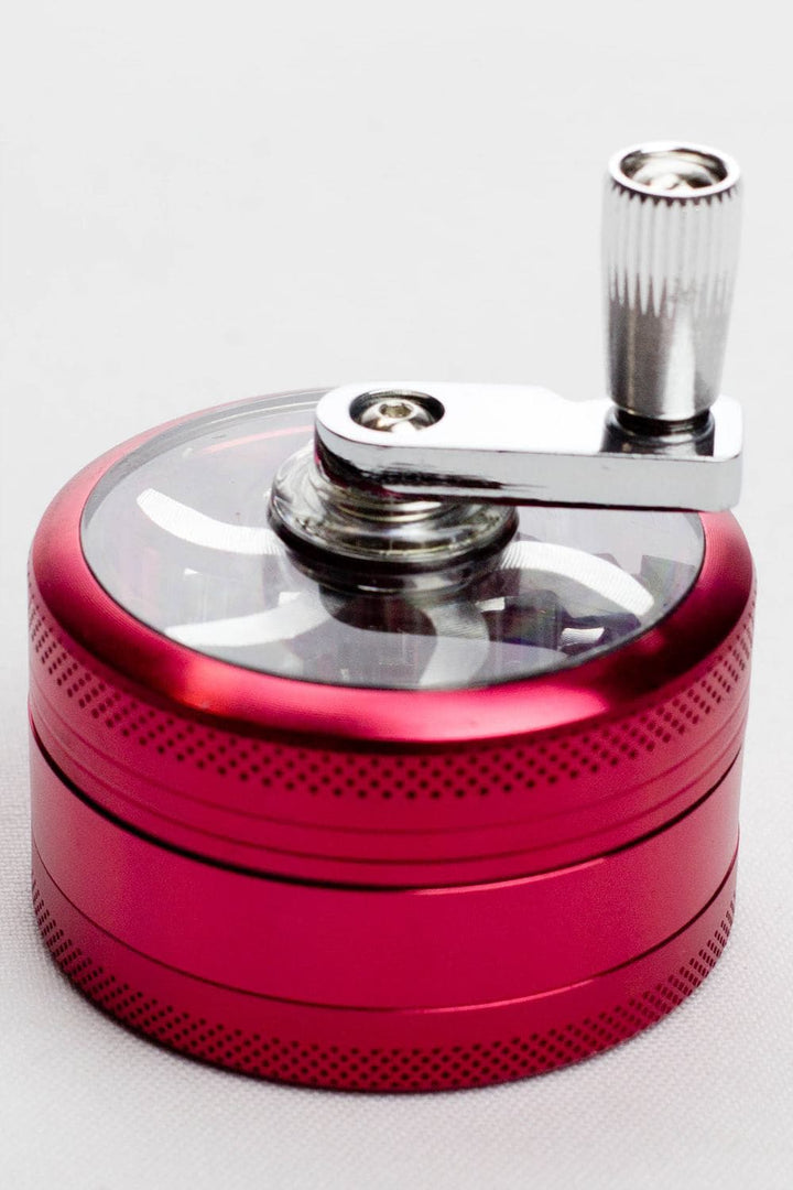 Infyniti aluminium herb grinder with handle 3 parts_3