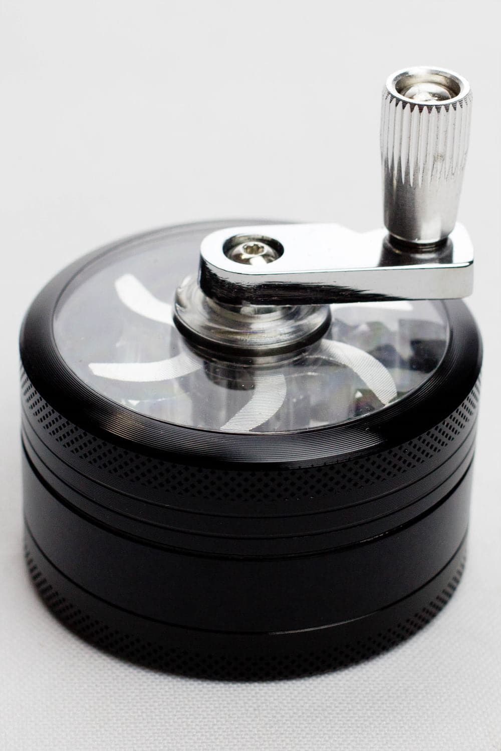 Infyniti aluminium herb grinder with handle 3 parts_4