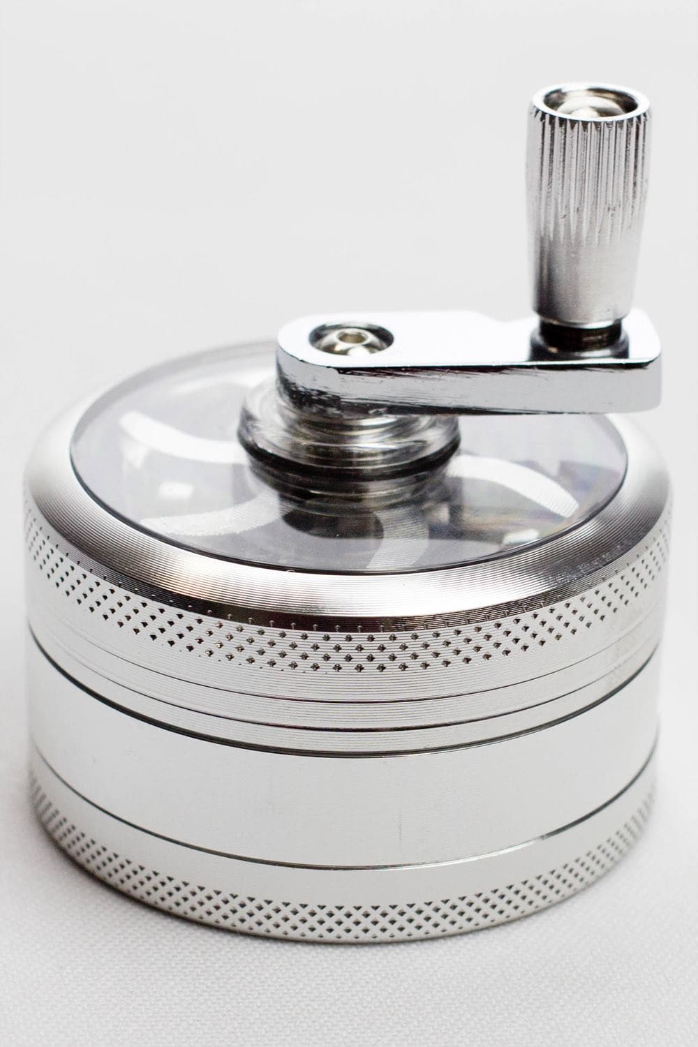 Infyniti aluminium herb grinder with handle 3 parts_6