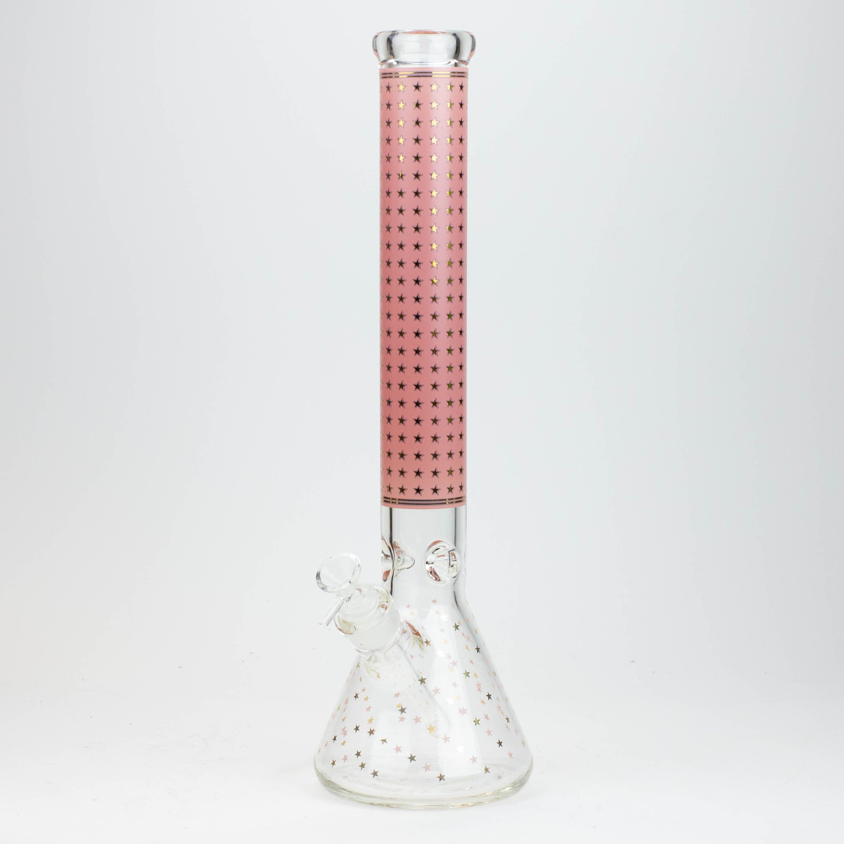 Star 7 mm glass water pipes 17.5"_1