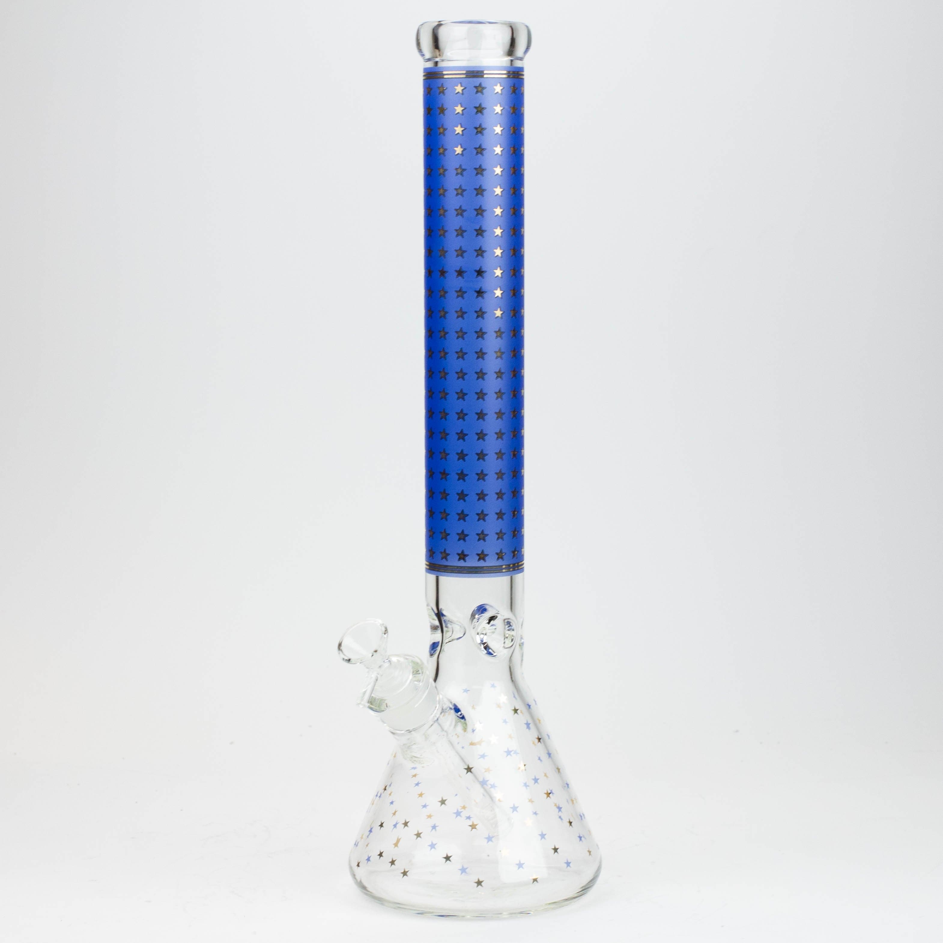 Star 7 mm glass water pipes 17.5"_3