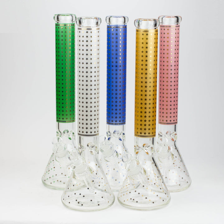 Star 7 mm glass water pipes 17.5"_0